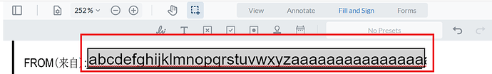 Adjust Font Size_Fill & Sign Mode